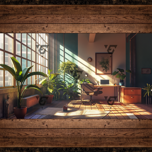 Sunlit Modern Office Virtual Backgrounds | 5 Virtual Backgrounds