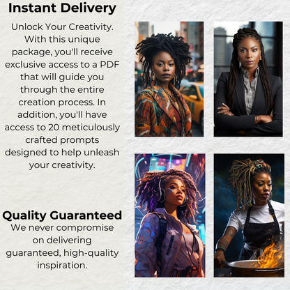 Exquisite Locs: MidJourney Prompts for Black Women - Digital Guide