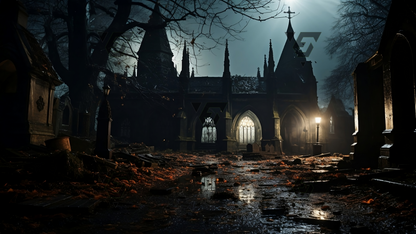 Halloween Spooky Scenes Virtual Backgrounds | 4 Zoom Virtual Backgrounds | Backdrop | Office Background | Microsoft Teams | Google Meet