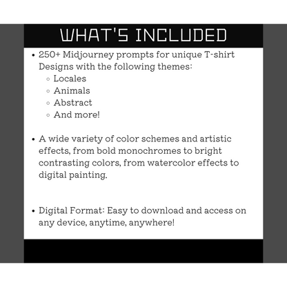 Complete T-shirt Design Ai Prompts Bundle | Over 250 expertly crafted prompts
