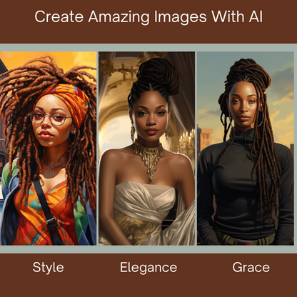 Exquisite Locs: MidJourney Prompts for Black Women - Digital Guide