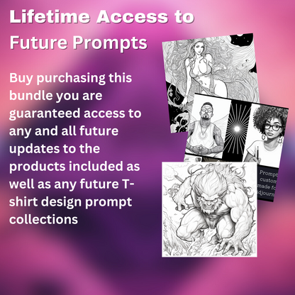 Coloring Book Prompts Bundle | Over 400 expertly crafted prompts