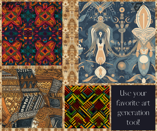 300 Midjourney Seamless Patterns Prompt Bundle: Pattern Pack