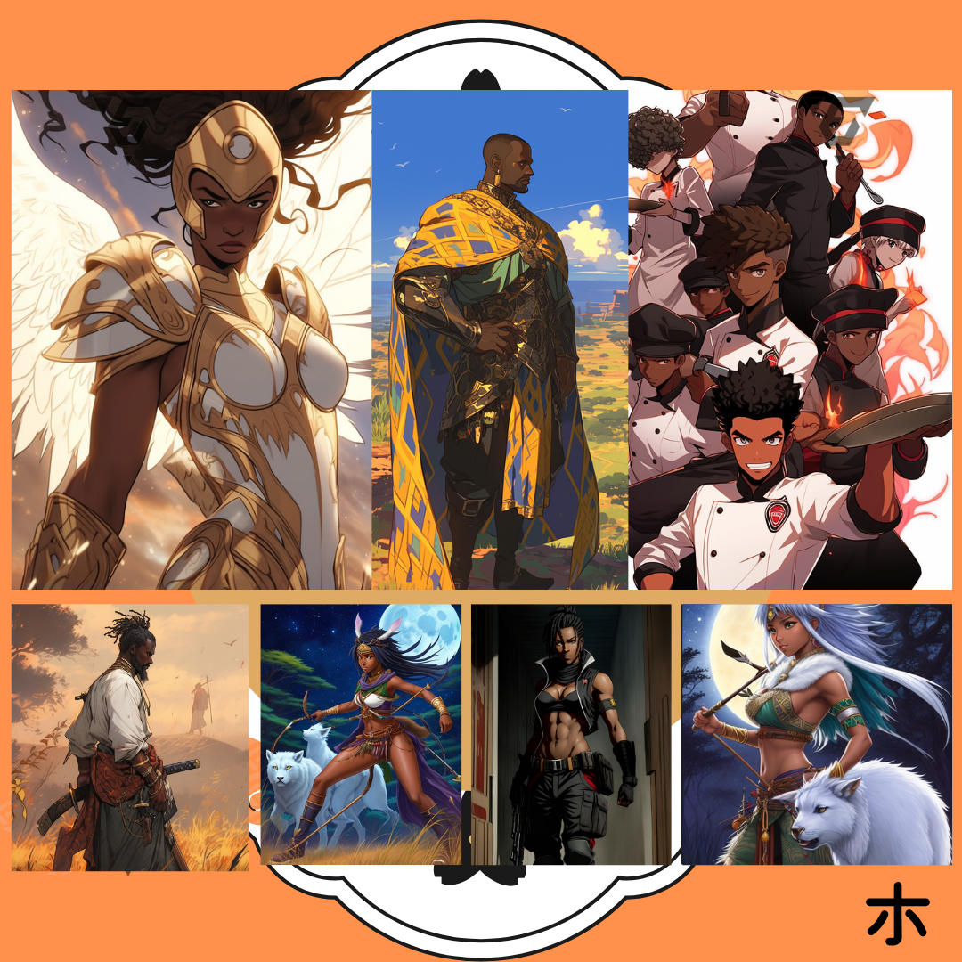 Anime-Inspired Midjourney Prompts - Diverse Character Creation Kit