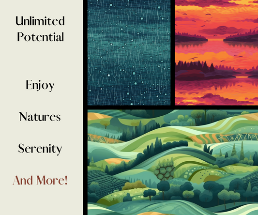 300 Midjourney Seamless Patterns Prompt Bundle: Pattern Pack