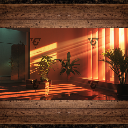 Sunlit Plant Lover's Office Virtual Backgrounds Vol. 1 | 4 Virtual Backgrounds