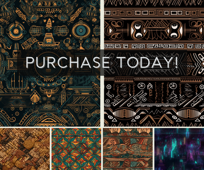 300 Midjourney Seamless Patterns Prompt Bundle: Pattern Pack