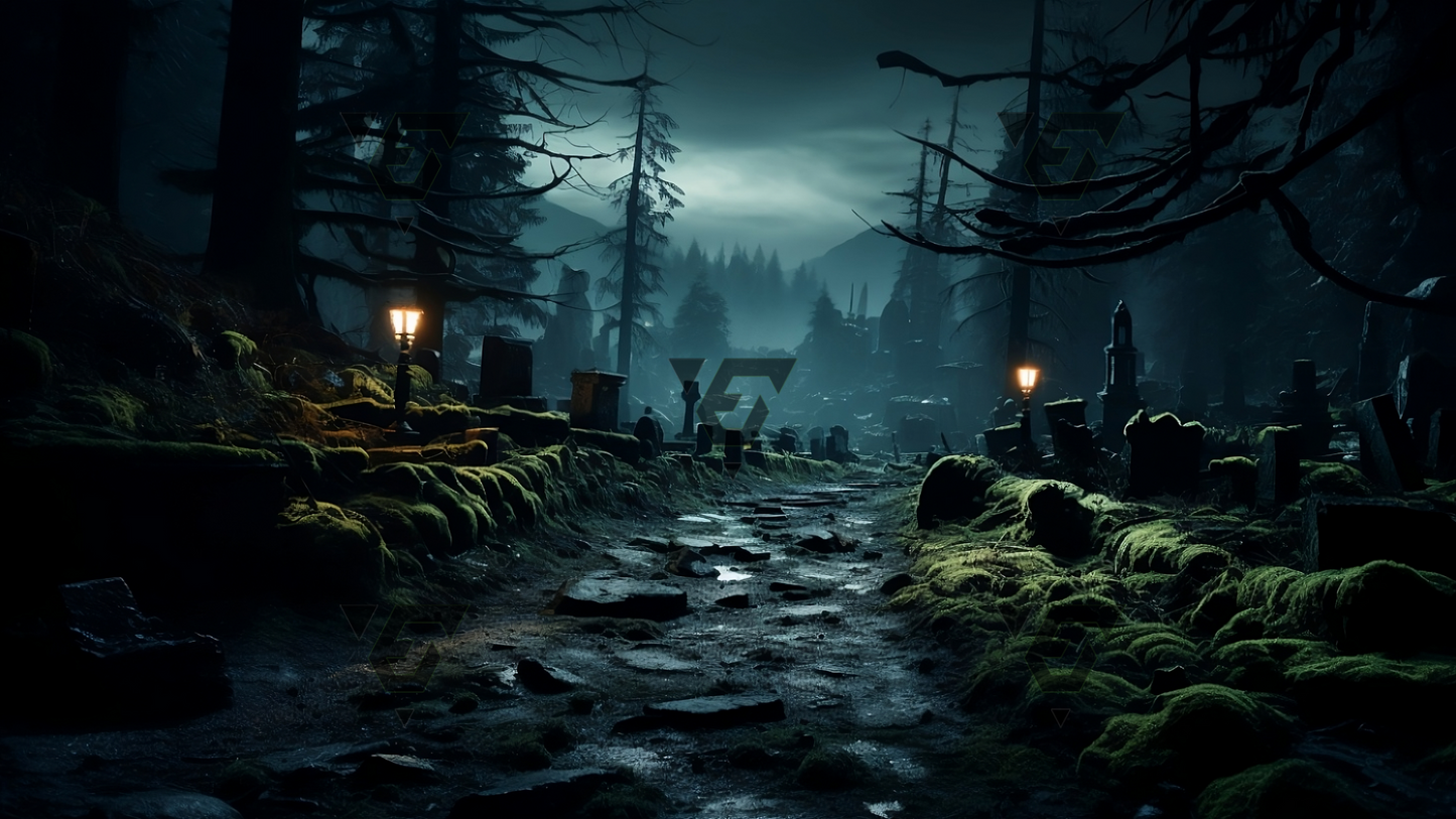 Halloween Spooky Scenes Virtual Backgrounds | 4 Zoom Virtual Backgrounds | Backdrop | Office Background | Microsoft Teams | Google Meet