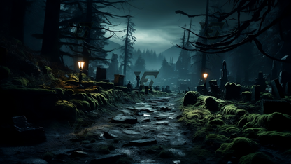 Halloween Spooky Scenes Virtual Backgrounds | 4 Zoom Virtual Backgrounds | Backdrop | Office Background | Microsoft Teams | Google Meet