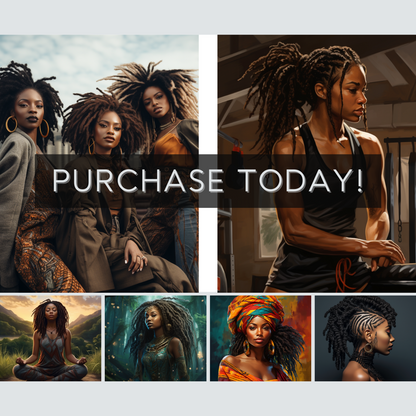 Exquisite Locs: MidJourney Prompts for Black Women - Digital Guide