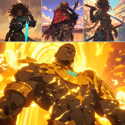 Anime-Inspired Midjourney Prompts - Diverse Character Creation Kit