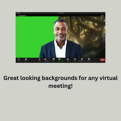 Enchanted Forrest Virtual Backgrounds Vol. 1 | 4 Zoom Virtual Backgrounds | Backdrop | Office Background | Microsoft Teams | Google Meet