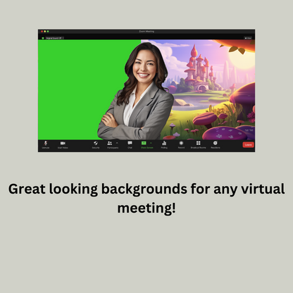 Fantasy Themed Virtual Background Scenes vol. 1 | 4 Virtual Backgrounds